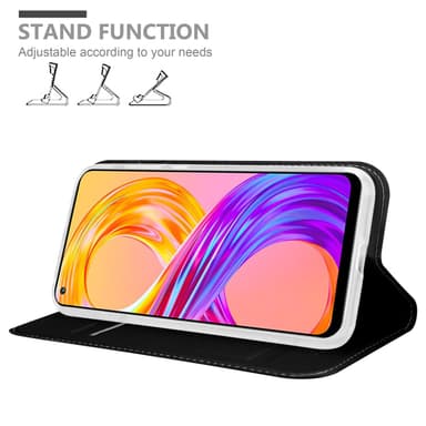 Realme 8 4G / 8 PRO Suojakuori Lompakkokotelo (Musta)