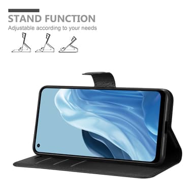 Realme 7 5G Suojakuori Lompakkokotelo (Musta)