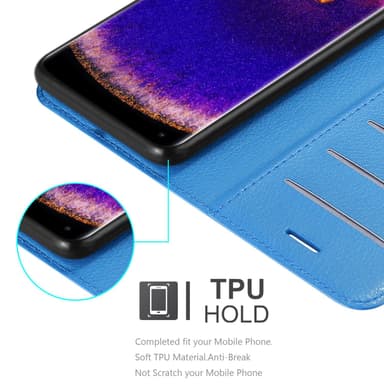 Oppo FIND X5 PRO Suojakuori Lompakkokotelo (Sininen)