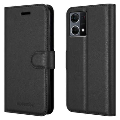 Realme 7 5G Suojakuori Lompakkokotelo (Musta)