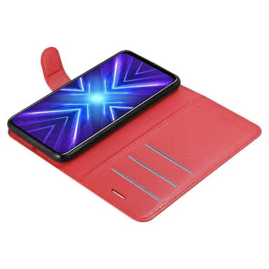 Honor 9X Suojakuori Lompakkokotelo (Punainen)