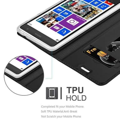 Nokia Lumia 1020 Suojakuori Lompakkokotelo (Musta)