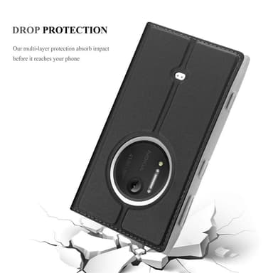 Nokia Lumia 1020 Suojakuori Lompakkokotelo (Musta)