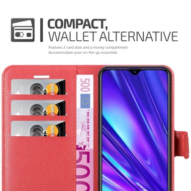 Realme 5 / 5i / 6i / C3 Suojakuori Lompakkokotelo