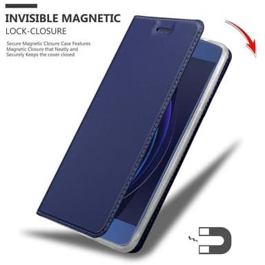 Honor 8 / 8 PREMIUM Suojakuori Lompakkokotelo (Sininen)