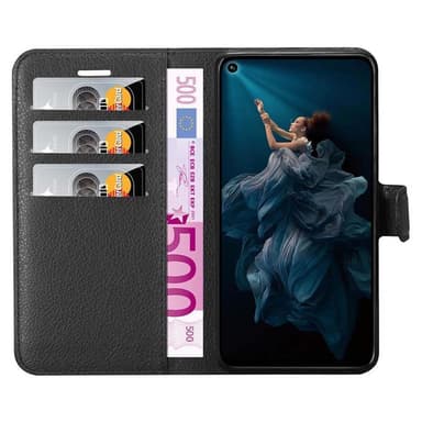 Honor 20 PRO Suojakuori Lompakkokotelo (Musta)