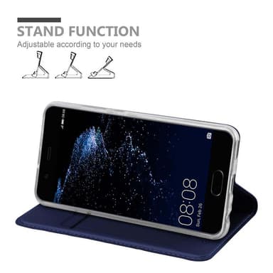 Huawei P10 Suojakuori Lompakkokotelo (Sininen)