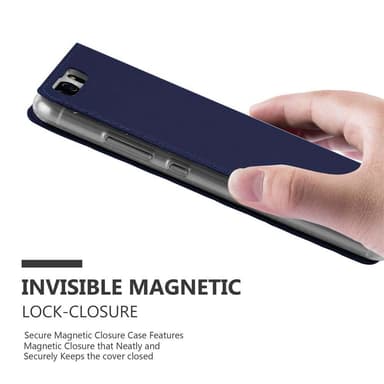 Huawei P10 Suojakuori Lompakkokotelo (Sininen)