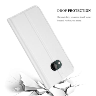 HTC U PLAY Suojakuori Lompakkokotelo (Hopea)