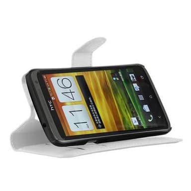 HTC ONE X / X+ Suojakuori Lompakkokotelo (Valkoinen)