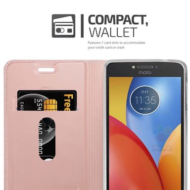 Motorola MOTO E4 Suojakuori Lompakkokotelo