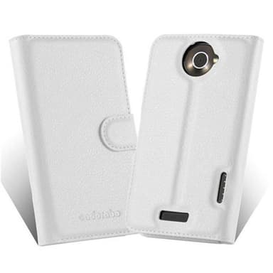 HTC ONE X / X+ Suojakuori Lompakkokotelo (Valkoinen)