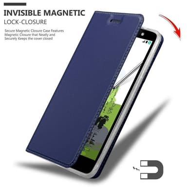 LG STYLUS 2 Suojakuori Lompakkokotelo (Sininen)