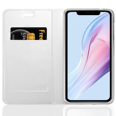 iPhone 13 Suojakuori Lompakkokotelo (Hopea)