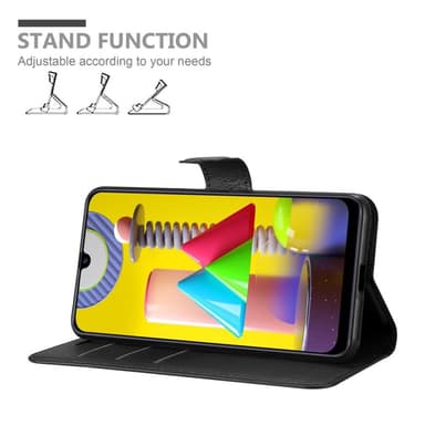 Samsung Galaxy M31 Suojakuori Lompakkokotelo (Musta)