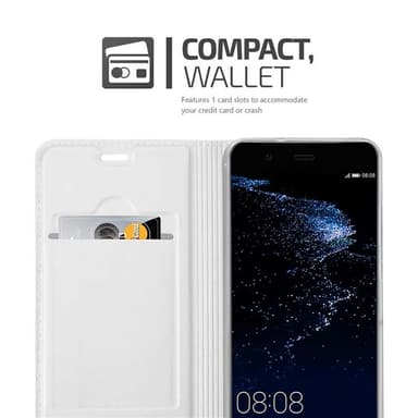 Huawei P10 Suojakuori Lompakkokotelo (Hopea)