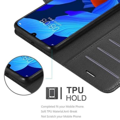 Huawei NOVA 5 / 5 PRO Suojakuori Lompakkokotelo (Musta)