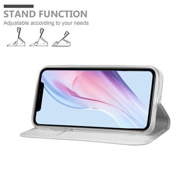iPhone 13 Suojakuori Lompakkokotelo (Hopea)