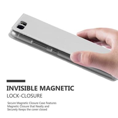 Huawei P10 Suojakuori Lompakkokotelo (Hopea)