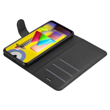 Samsung Galaxy M31 Suojakuori Lompakkokotelo (Musta)