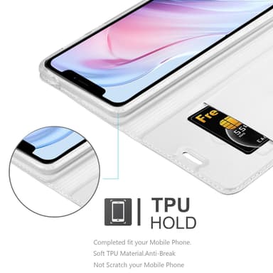 iPhone 13 Suojakuori Lompakkokotelo (Hopea)
