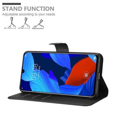 Huawei NOVA 5 / 5 PRO Suojakuori Lompakkokotelo (Musta)