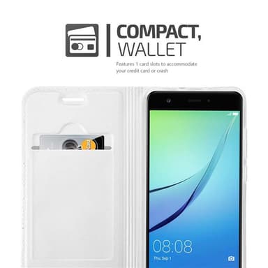 Huawei NOVA Suojakuori Lompakkokotelo (Hopea)