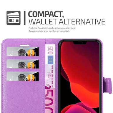 iPhone 12 / 12 PRO Suojakuori Lompakkokotelo (Violetti)