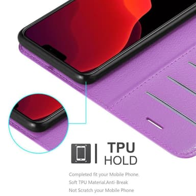 iPhone 12 / 12 PRO Suojakuori Lompakkokotelo (Violetti)