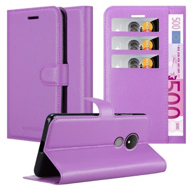 Nokia C21 Suojakuori Lompakkokotelo (Violetti)