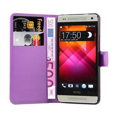 HTC ONE M4 MINI Suojakuori Lompakkokotelo (Violetti)