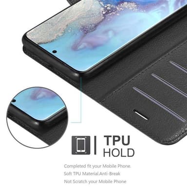Samsung Galaxy S20 Suojakuori Lompakkokotelo (Musta)