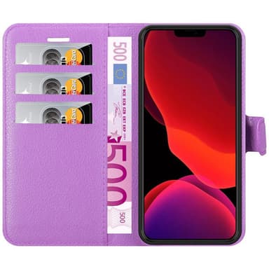 iPhone 12 / 12 PRO Suojakuori Lompakkokotelo (Violetti)