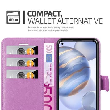 Honor 30 Suojakuori Lompakkokotelo (Violetti)