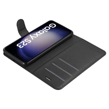 Samsung Galaxy S23 Suojakuori Lompakkokotelo (Musta)