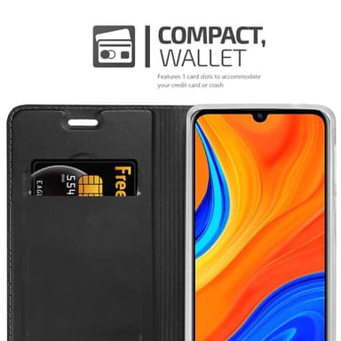 Huawei Y6S Suojakuori Lompakkokotelo (Musta)