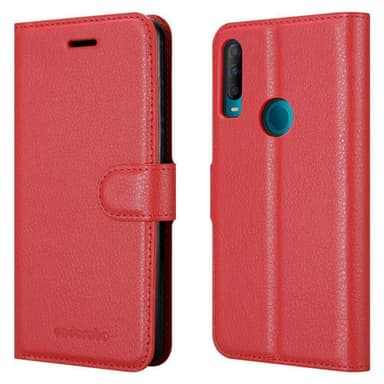 Alcatel 1S 2020 Suojakuori Lompakkokotelo (Punainen)
