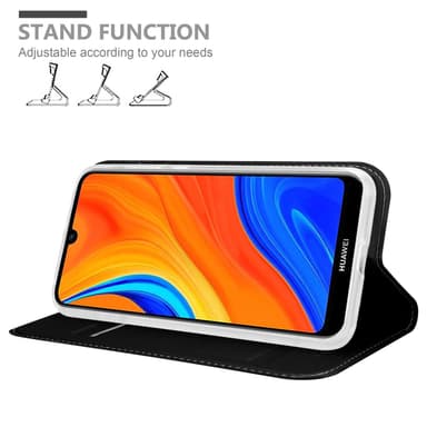 Huawei Y6S Suojakuori Lompakkokotelo (Musta)