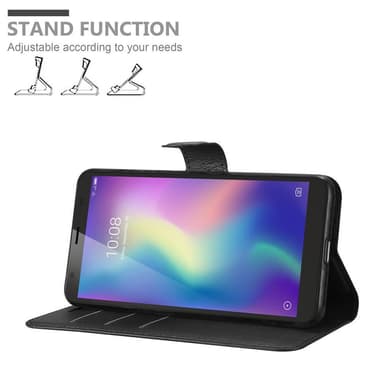 ZTE Blade A5 2019 Suojakuori Lompakkokotelo (Musta)