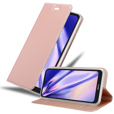 Nokia C21 Suojakuori Lompakkokotelo (Vaaleanpunainen)