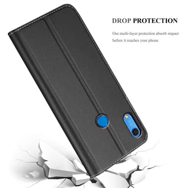Huawei Y6S Suojakuori Lompakkokotelo (Musta)
