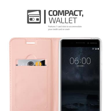 Nokia 6 2017 Suojakuori Lompakkokotelo