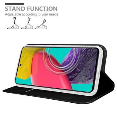 Samsung Galaxy M53 5G Suojakuori Lompakkokotelo (Musta)