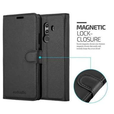 Huawei MATE 10 PRO Suojakuori Lompakkokotelo (Musta)