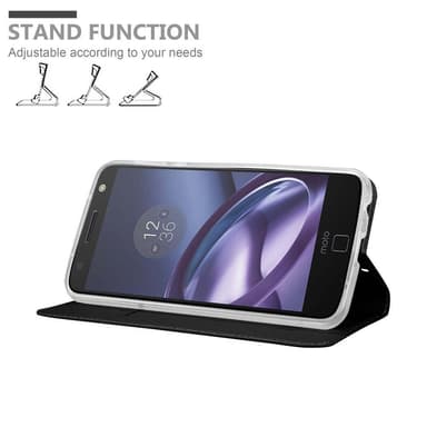 Motorola MOTO Z PLAY Suojakuori Lompakkokotelo (Musta)