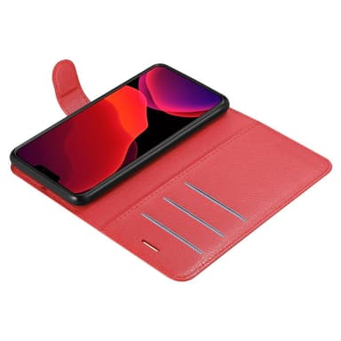 iPhone 12 / 12 PRO Suojakuori Lompakkokotelo (Punainen)