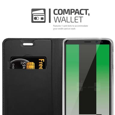 Huawei MATE 10 LITE Suojakuori Lompakkokotelo (Musta)