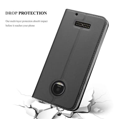 Motorola MOTO Z PLAY Suojakuori Lompakkokotelo (Musta)