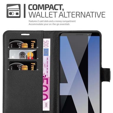 Huawei MATE 10 PRO Suojakuori Lompakkokotelo (Musta)