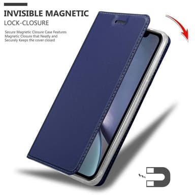 iPhone XS MAX Suojakuori Lompakkokotelo (Sininen)